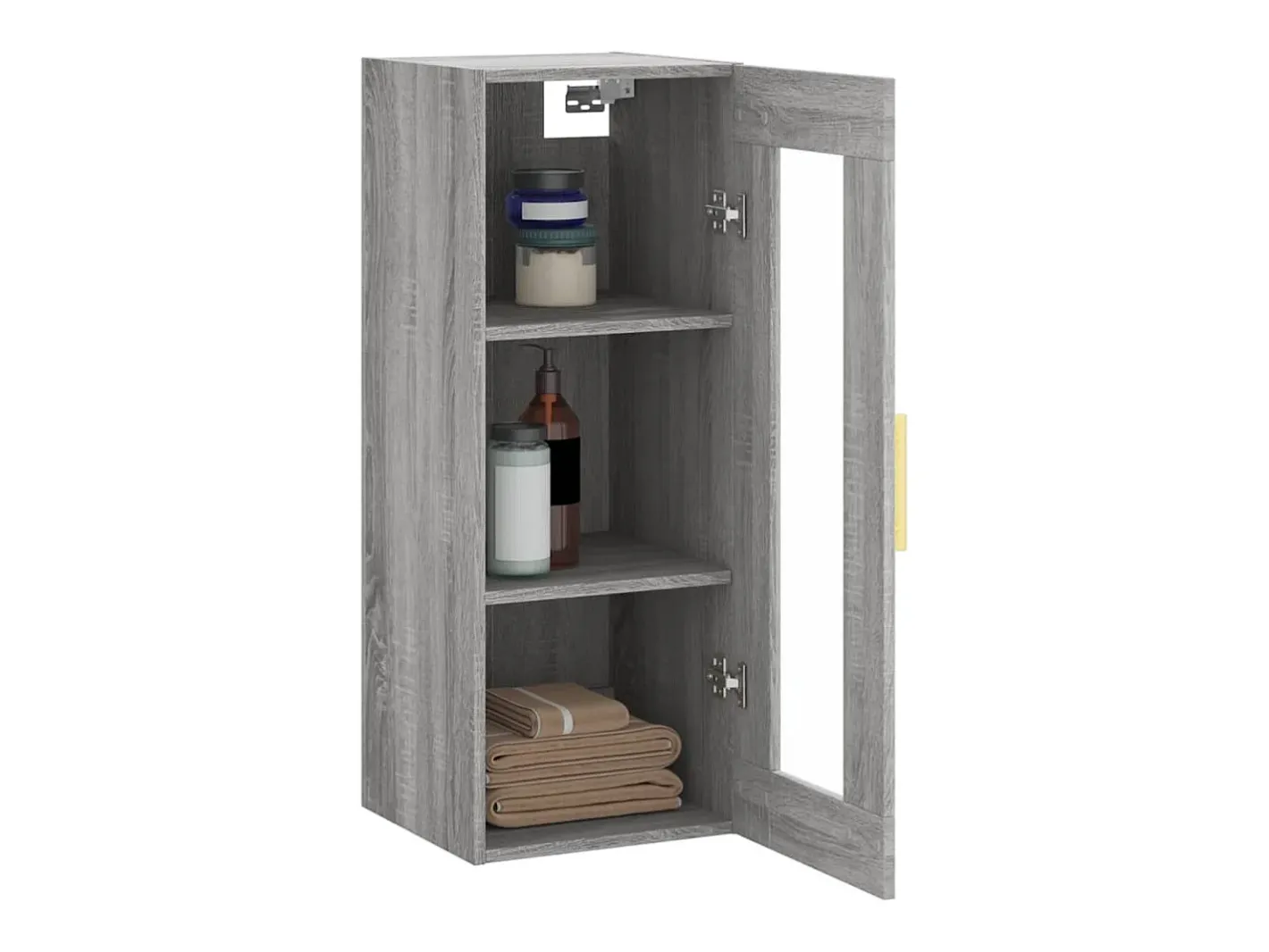 vidaxl Prateleira*Armário de parede 34,5x34x90 cm sonoma Cinzento