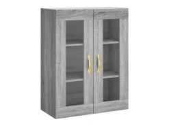vidaxl Prateleira*Armário de parede 69,5x34x90 cm sonoma Cinzento