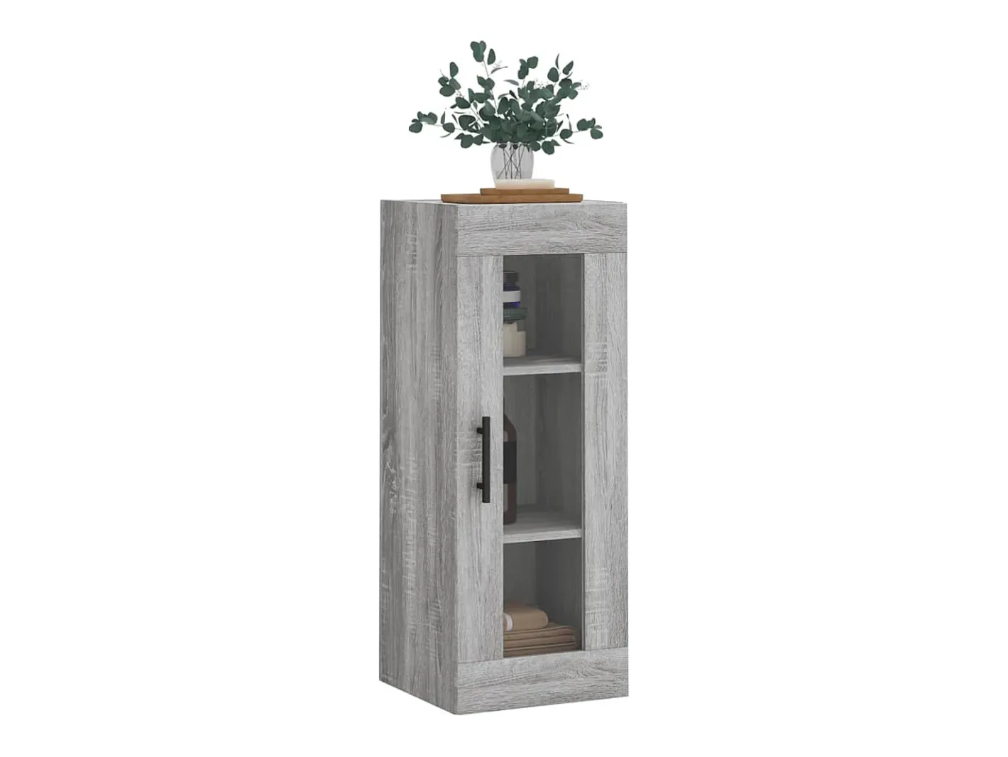 vidaxl Prateleira*Armário de parede 34,5x34x90 cm sonoma Cinzento