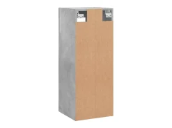vidaxl Prateleira*Armário de parede 34,5x34x90 cm cimento Cinzento