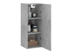vidaxl Prateleira*Armário de parede 34,5x34x90 cm cimento Cinzento