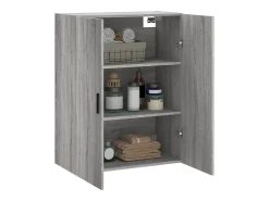 vidaxl Prateleira*Armário de parede 69,5x34x90 cm sonoma Cinzento