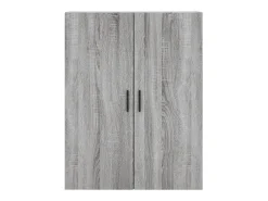 vidaxl Prateleira*Armário de parede 69,5x34x90 cm sonoma Cinzento