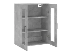 vidaxl Prateleira*Armário de parede 69,5x34x90 cm cimento Cinzento