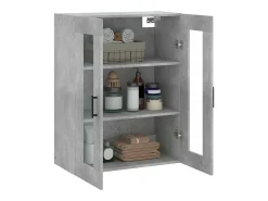 vidaxl Prateleira*Armário de parede 69,5x34x90 cm cimento Cinzento