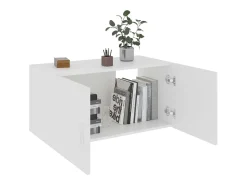 vidaxl Prateleira*Armário de parede 80x39x40 cm derivados de madeira Branco