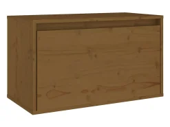 Armário de parede 60x30x35 cm pinho maciço mel^vidaxl Sale