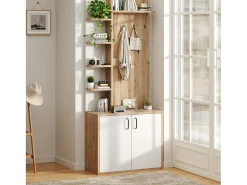Best Armário de sala - 75 x 33 x 180 cm - com guarda-roupa + sapateira - aglomerado - natural Móvel De Entrada
