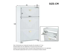 Armário de sapatos com 3 portas basculantes e 6 compartimentos.*Hauss Spole Hot