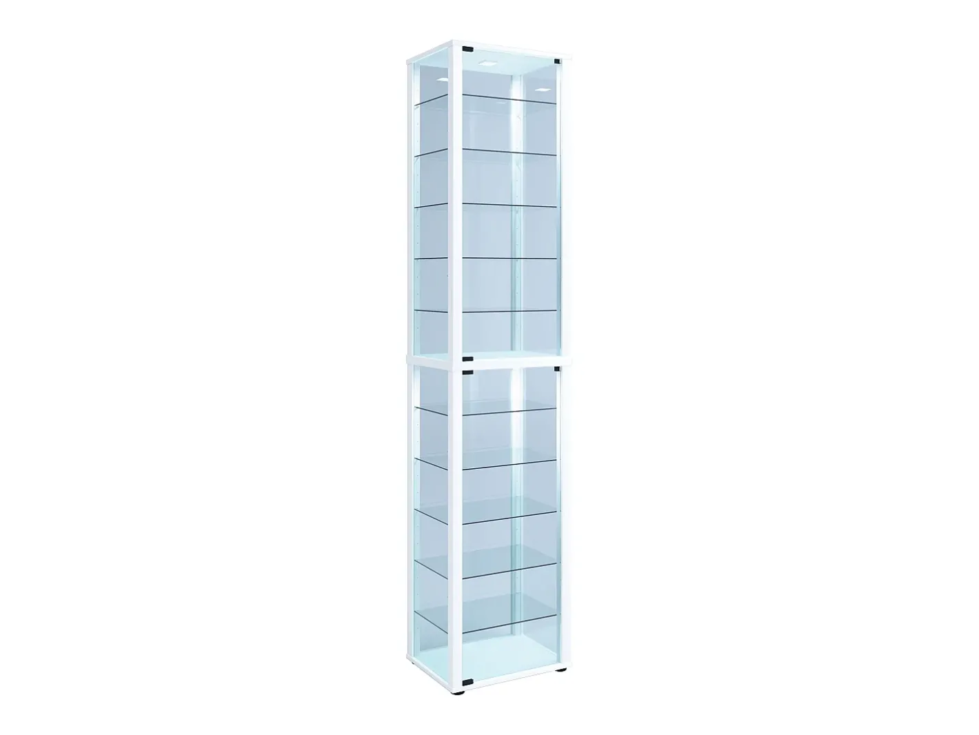 VCM Vitrina*Armário em pé Kavisa Branco A. 227 x L. 50 x P. 38 cm Multicor
