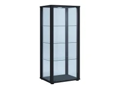 VCM Vitrina*Armário em pé Kavisa A. 115 x L. 50 x P. 38 cm Preto