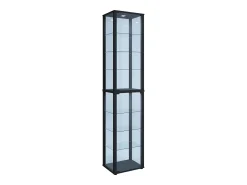 VCM Vitrina*Armário em pé Kavisa A. 227 x L. 50 x P. 38 cm Preto