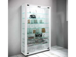 VCM Vitrina*Armário em pé Lumo Branco A. 90 x L. 59 x P. 18 cm Multicor