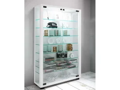 VCM Vitrina*Armário em pé Lumo Branco A. 90 x L. 59 x P. 18 cm Multicor