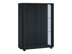 VCM Vitrina*Armário em pé Sintalo Preto A. 80 x L. 60 x P. 25 cm Multicor