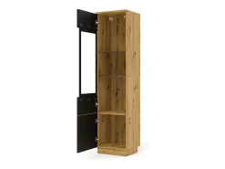Petits-Meubles Vitrina*Armário expositor de 2 portas Aurus em madeira e Preto
