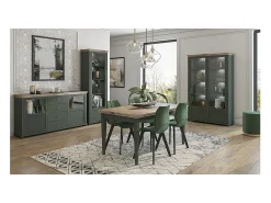 Petits-Meubles Vitrina*Armário expositor de 1 porta, abertura à direita Martin Vert et Bois Verde