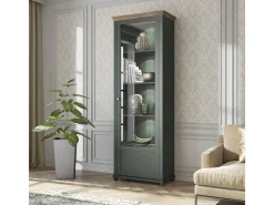 Petits-Meubles Vitrina*Armário expositor de 1 porta, abertura à direita Martin Vert et Bois Verde