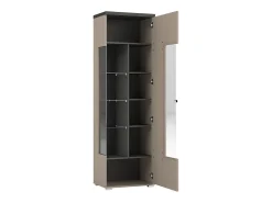 Petits-Meubles Vitrina*Armário expositor de 1 porta Opio e Antracite Taupe