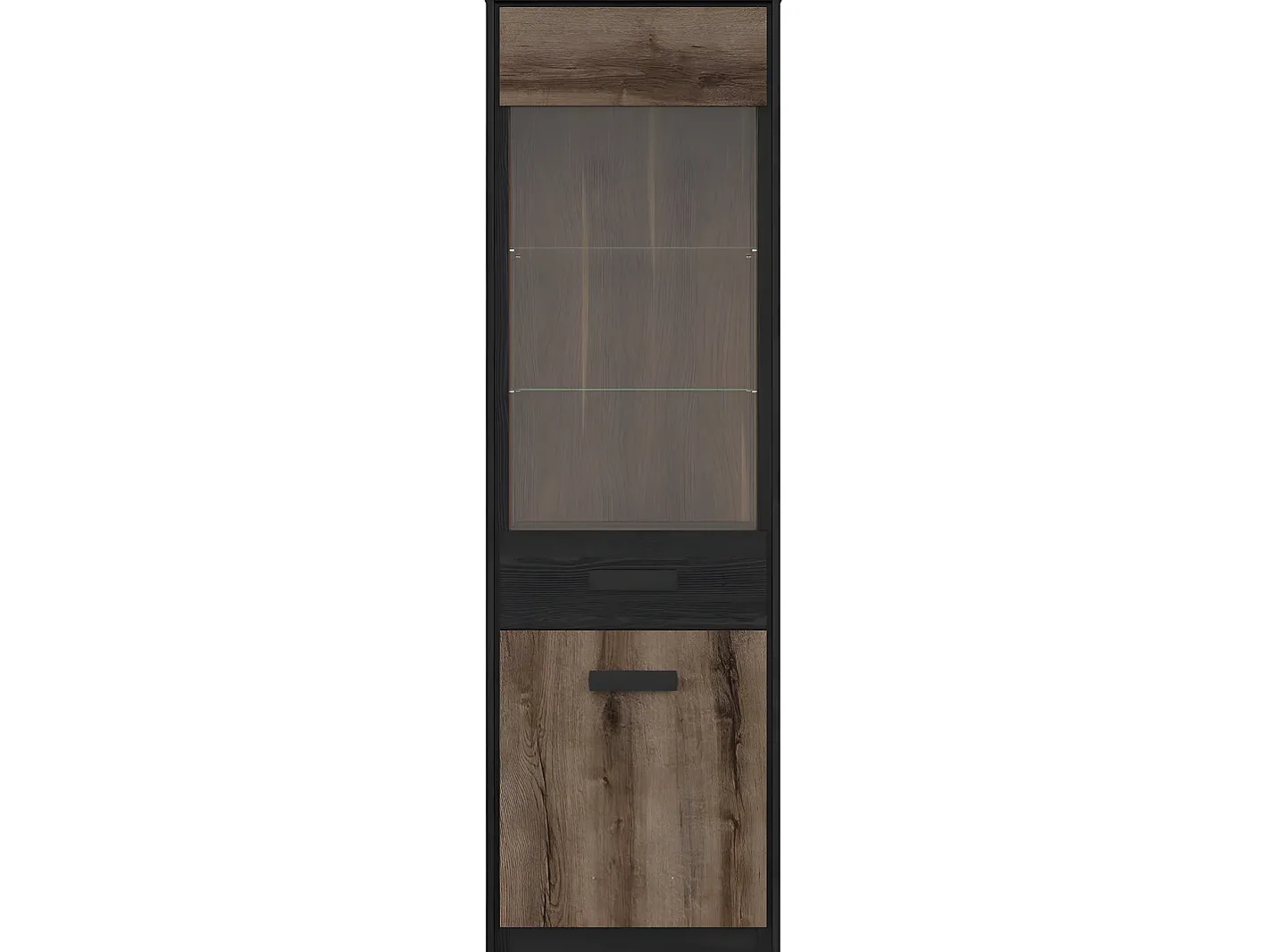 New Armário expositor de 2 portas Romane Bois Vitrina