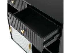 Armário giratório com tomadas, iluminação LED e painel perfurado -*Hauss Spole Hot