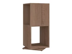 vidaxl Vitrina*Armário giratório 34,5x34,5x75,5 cm aglomerado carvalho sonoma Castanho