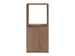 vidaxl Vitrina*Armário giratório 34,5x34,5x75,5 cm aglomerado carvalho sonoma Castanho