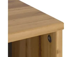 Armário lateral ODDA 40x24x79 cm pinho de madeira maciça^vidaxl Best