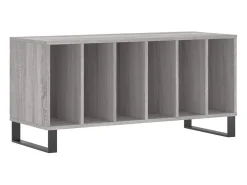 vidaxl Móvel De Arrumação*Armário p/ discos 100x38x48cm derivados madeira sonoma Cinzento
