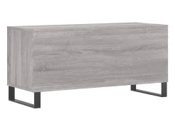 vidaxl Móvel De Arrumação*Armário p/ discos 100x38x48cm derivados madeira sonoma Cinzento