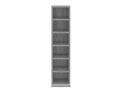 vidaxl Móvel De Arrumação*Armário para CD 21x20x88cm derivados de madeira sonoma Cinzento