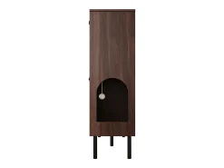 Armário para sapatos com quatro portas, espaço para guardar brinquedos para animais de estimação, cor nogueira^Hauss Spole Outlet
