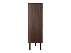 Armário para sapatos com quatro portas, espaço para guardar brinquedos para animais de estimação, cor nogueira^Hauss Spole Outlet