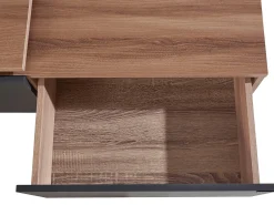 Best Armário para televisão em aglomerado de partículas laminadas de carvalho rústico Móvel De Tv
