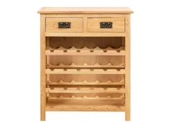 Armário para vinhos 72x32x90 cm madeira carvalho maciça PT229765^ Clearance