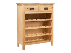 Armário para vinhos 72x32x90 cm madeira carvalho maciça PT229765^ Clearance