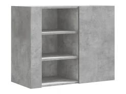 vidaxl Prateleira*Armário parede 75x35x60 cm derivados madeira cimento Cinzento