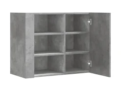 vidaxl Prateleira*Armário parede 75x35x60 cm derivados madeira cimento Cinzento