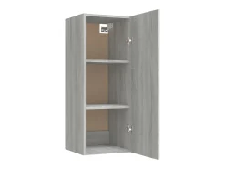 vidaxl Prateleira*Armário parede 34,5x34x90 cm derivados madeira sonoma Cinzento