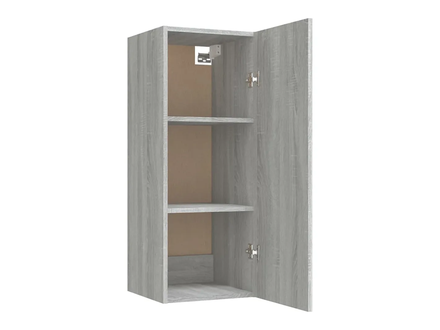 vidaxl Prateleira*Armário parede 34,5x34x90 cm derivados madeira sonoma Cinzento