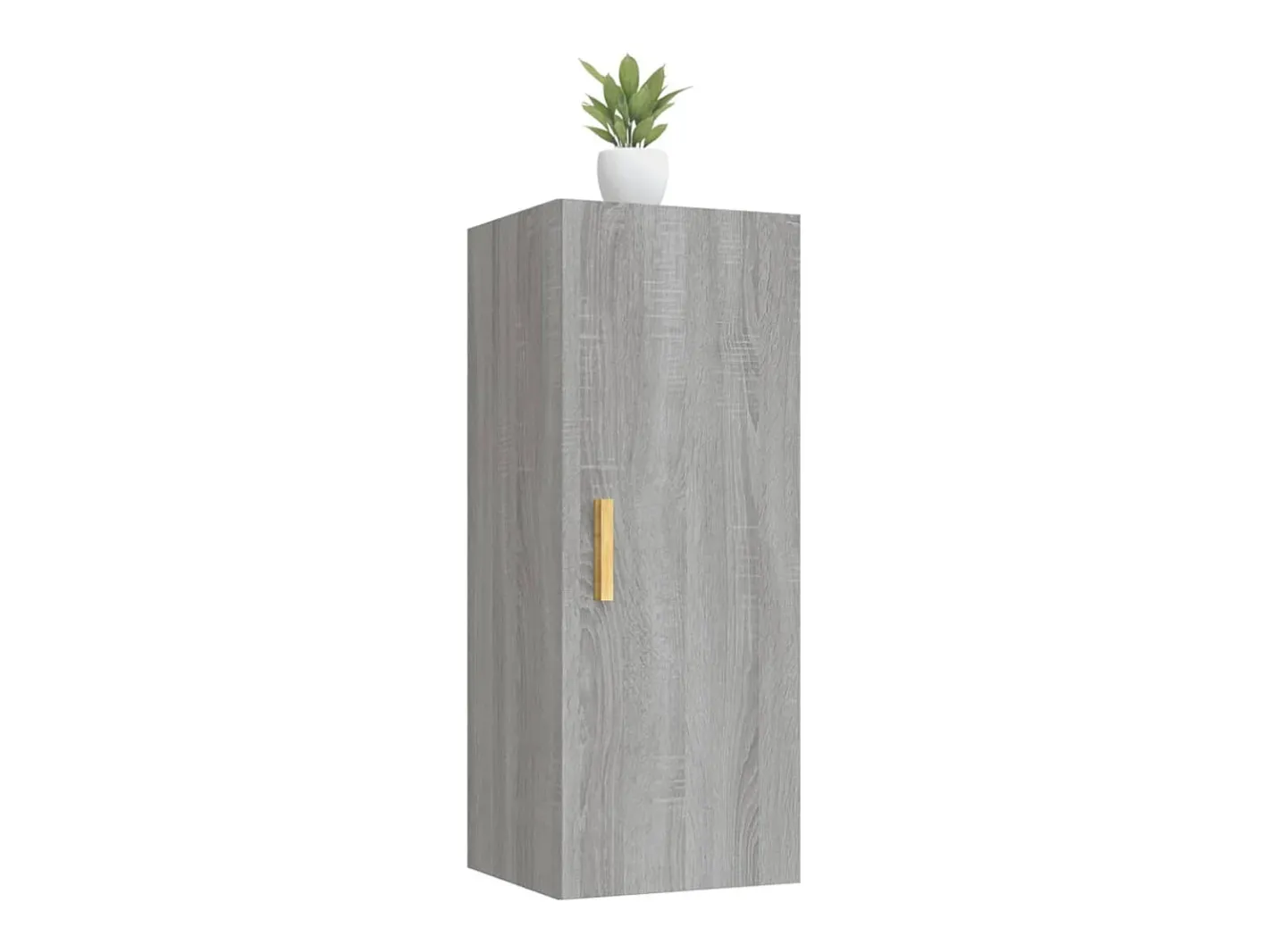 vidaxl Prateleira*Armário parede 34,5x34x90 cm derivados madeira sonoma Cinzento