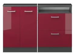 Armário sótão brilhante/antracite 120x46x81.6 rion*Vicco Hot