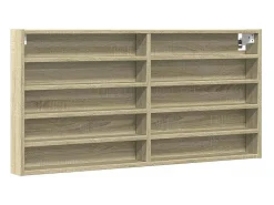Armário vitrine 100x8,5x50 cm derivados madeira carvalho sonoma^vidaxl Outlet