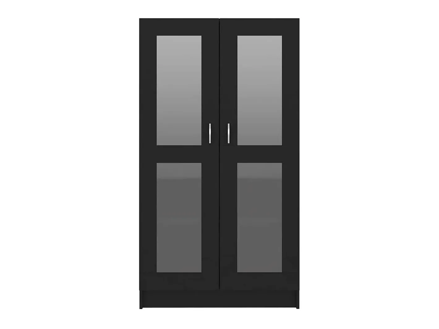 vidaxl Vitrina*Armário vitrine 82,5x30,5x150 cm derivados de madeira Preto