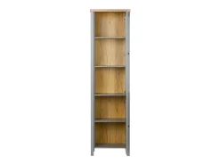 Biblioteca*Armário 55x200x38 cm cinza Cinzento / Castanho