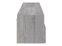 Armários de TV de parede prateleira multimídia aparador de TV sala de jantar sala de estar quarto 2 peças sonoma 80 x 30 x 30 cm madeira projetada cinza 02_0029032*Helloshop26