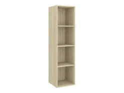 Armários de TV de parede prateleira multimídia buffet de TV sala de jantar sala de estar quarto 4 peças carvalho sonoma madeira projetada marrom 02_0029080^Helloshop26 Clearance