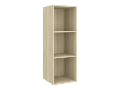 Armários de TV de parede prateleira multimídia buffet de TV sala de jantar sala de estar quarto 4 peças carvalho sonoma madeira projetada marrom 02_0029081*Helloshop26