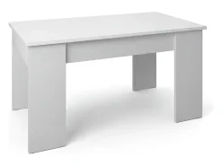 duehome Mesa De Centro*Artik Mesa de centro Norak com tampo elevatório branco Norak Cinzento