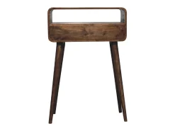 Artisan Furniture Mini consola curva cinza desbotado* Online